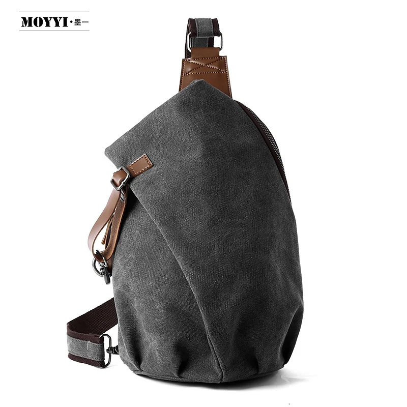 Canvas Batik Chest Bag Retro Male Shoulder Diagonal Casual Handbag Dumpling Sling Large Capacity Travel Leisure rucksack