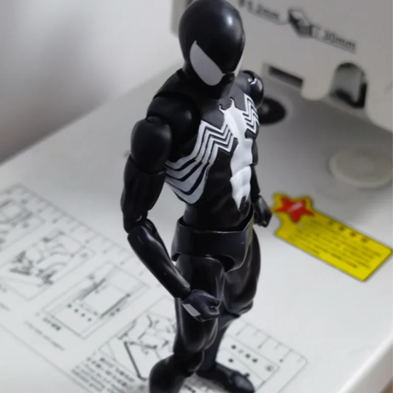 mafex147-venom-symbiote-spider-man-comic-version-action-figure-peter-parker-collectible-model-toy-highly-posable-statue