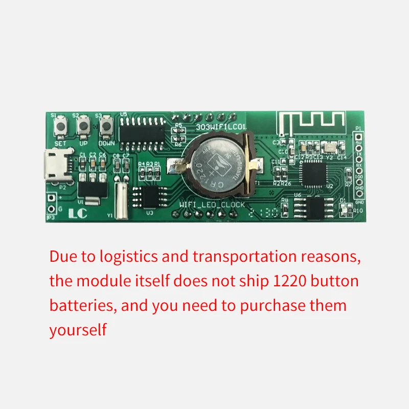 Modulo orologio WiFi tubo digitale orologio automatico da 0.8 pollici orologio elettronico digitale fai da te