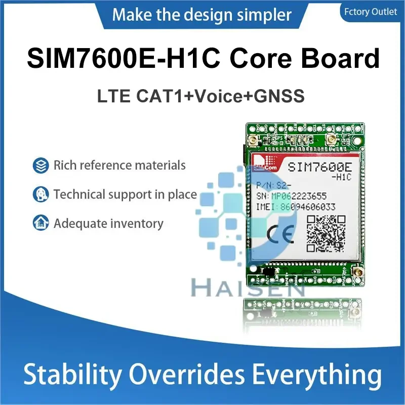 HAISEN SIMCOM SIM7600E-H1C Core Board 4G LTE CAT4 Voice GNSS Module Modem SIM7600E-H1C SIM7600E SIM7600