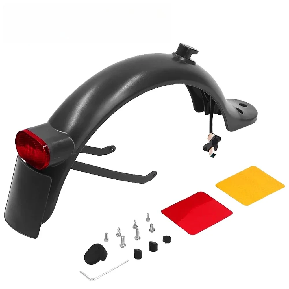 

For Xiaomi Mi3 Pro 2 Electric Scooter Rear Mudguard Fender Set with Support Rear Brake Taillight Back Guard Tire Splash Parts