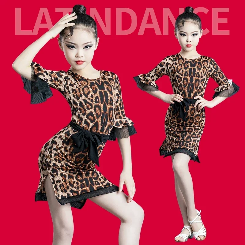 

Latin Dance Costume Girls Salsa Rumba Samba Latin Dress Training Costume Tango Ballroom Dance Performance Costume Dance Dresses