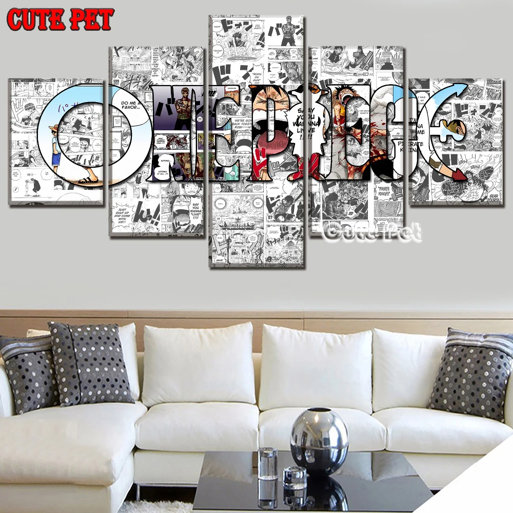 Full Square Drill Modern Artwork DIY Top-Rated 5D Diamond Painting Embroidery Cross Stitch Mosaic Embroidery 5 Pieces Anime Logo