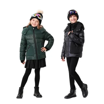 AP 2025 winter coat for kids outwear warm white duck down jacket 3