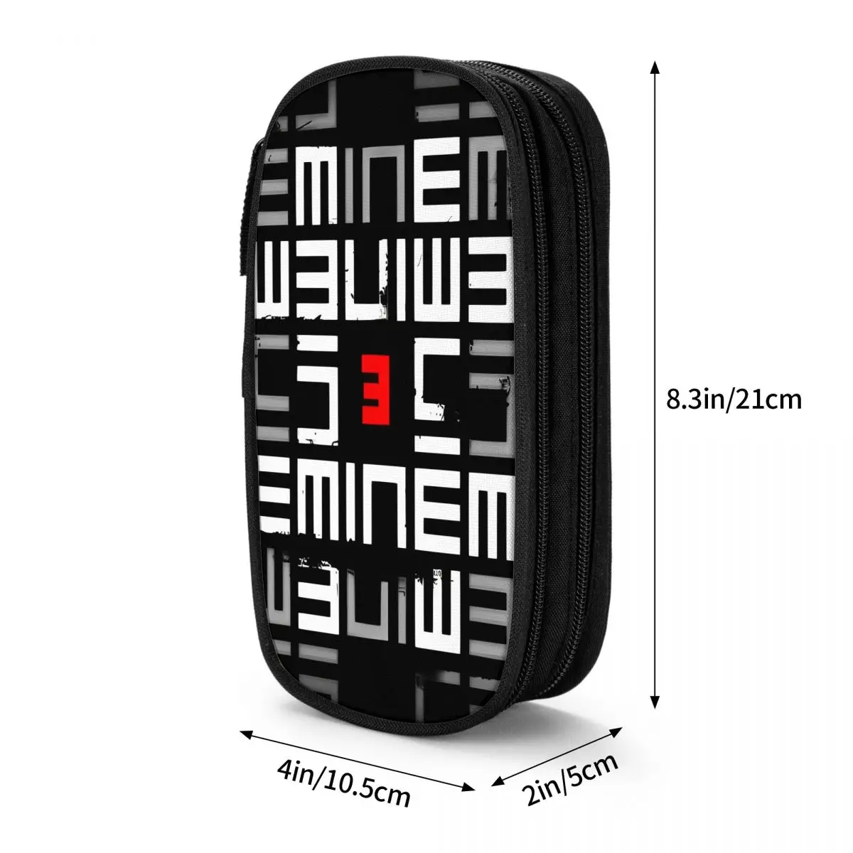 Logo Eminem Feder mäppchen Spaß Hip Hop Musik Album Stift halter Tasche Mädchen Junge große Lagerung Schule liefert Geschenk Bleistift box