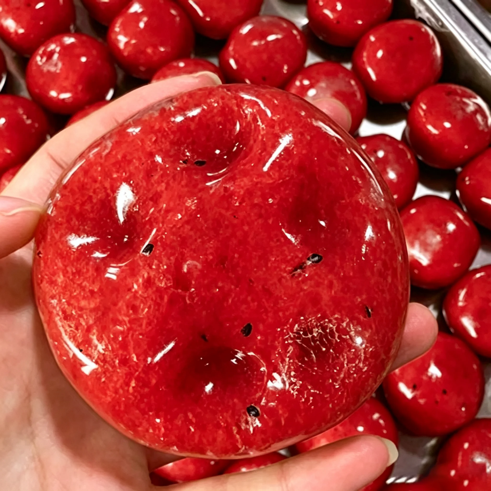 Handmade Watermelon Slushy Squishy Toy Realistic Fruit Simulation Slow Rising Squeeze Stress Relief Toy Soft Sensory Kids Adults