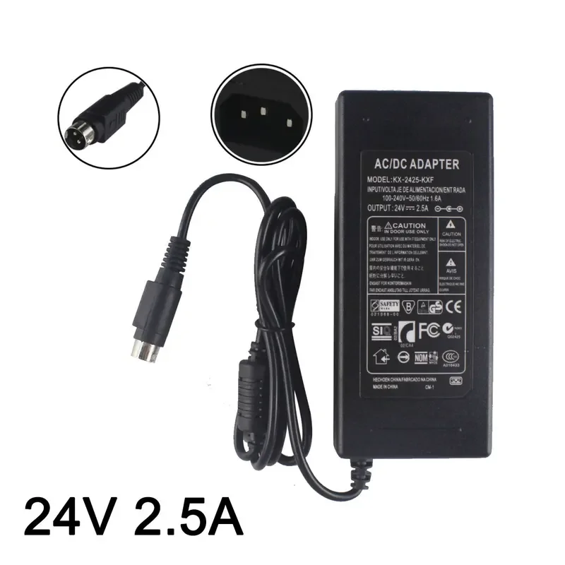 

1PCS 24V 2.5A AC adapter for xprinter XP-Q200II thermal printer power supply