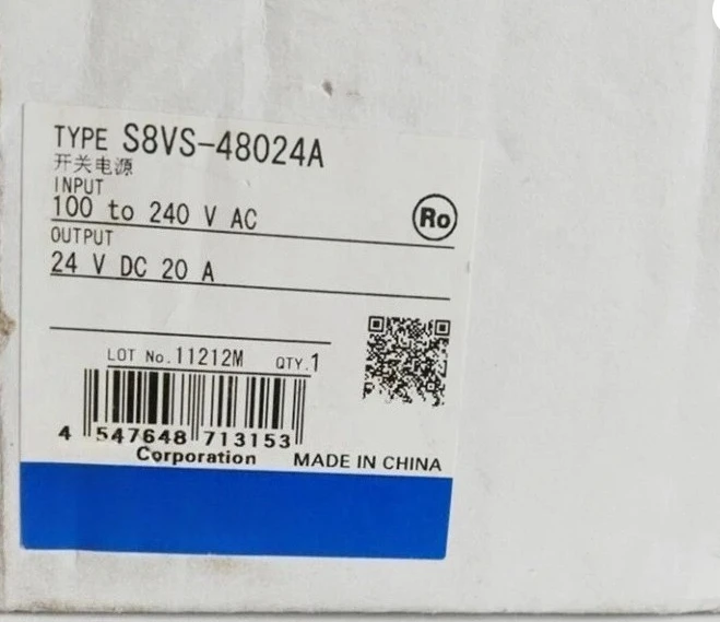 

Brand New S8VS-48024A 24V 20A 480W Expedited shipping