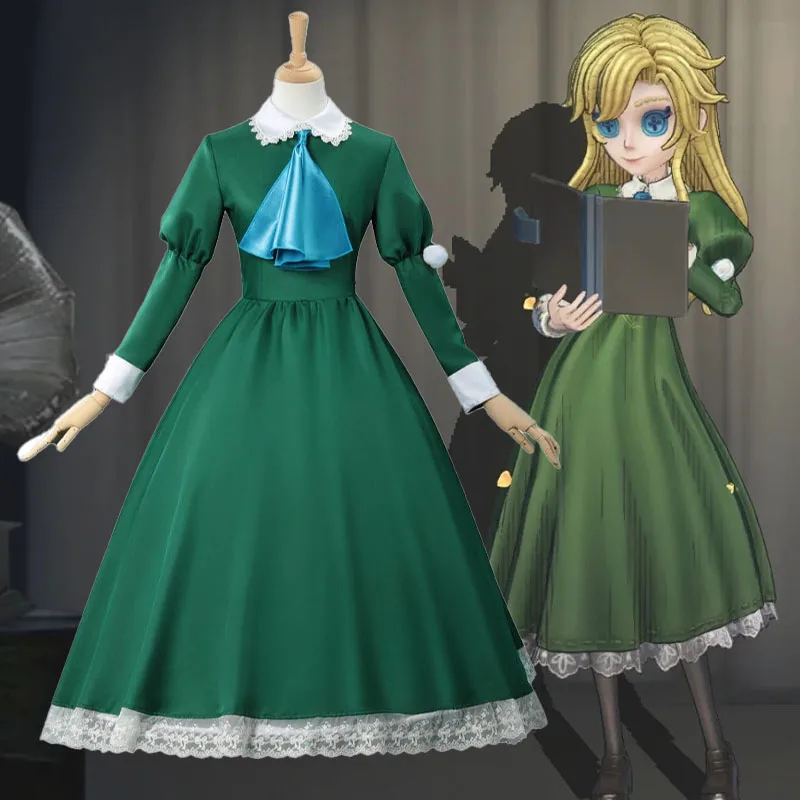 

Identity V Martha Behamfil Косплей Костюм Игра Identity V Координатор Косплей Зеленое Платье Сценическое Представление Хэллоуин Ролевые Игры