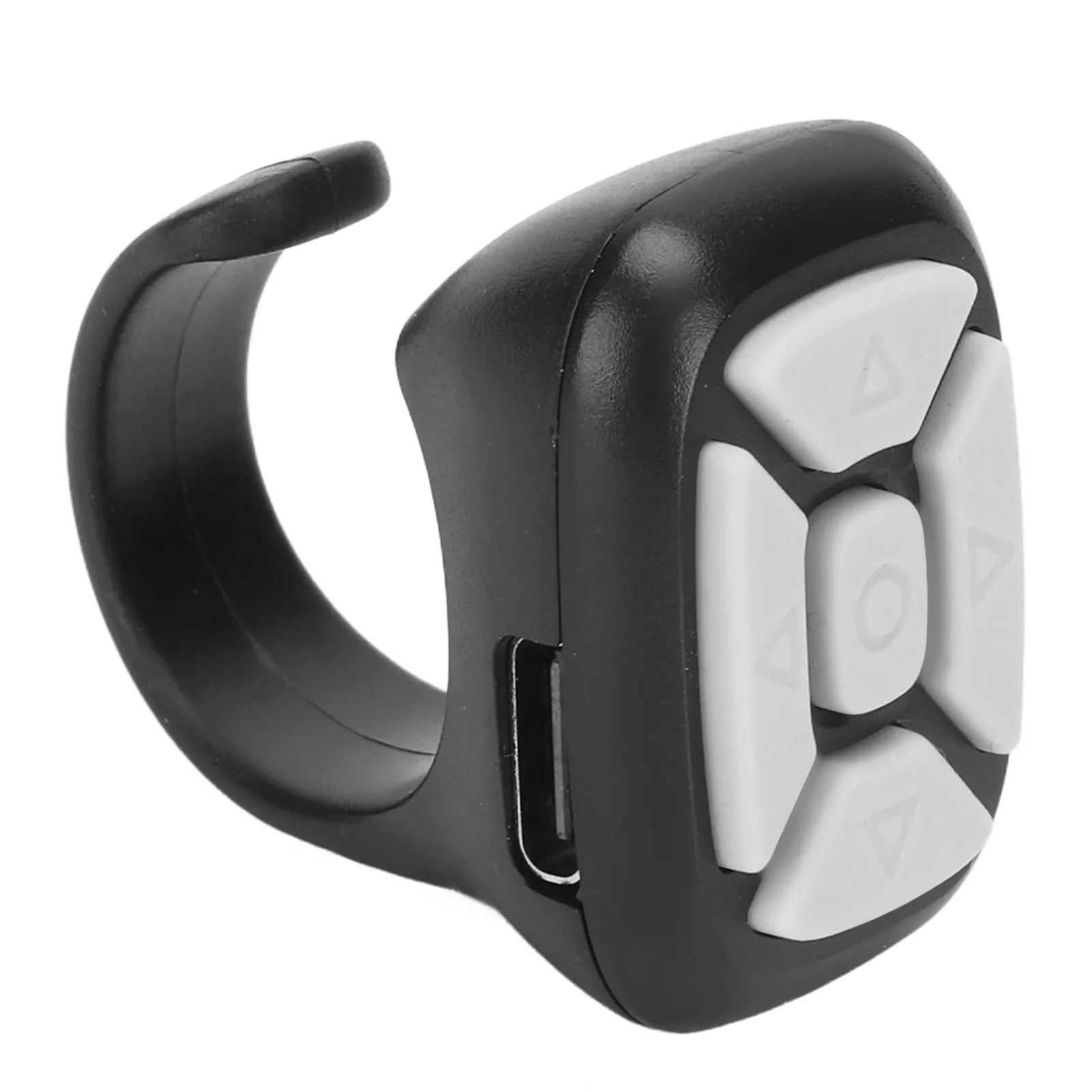 جهاز تحكم عن بعد بلوتوث 5.3 محمول لصفحة تيرنر للهاتف المحمول مزود بتقنية البلوتوث وجهاز تحكم عن بعد للهواتف الذكية والأجهزة اللوحية باللون الأسود #2