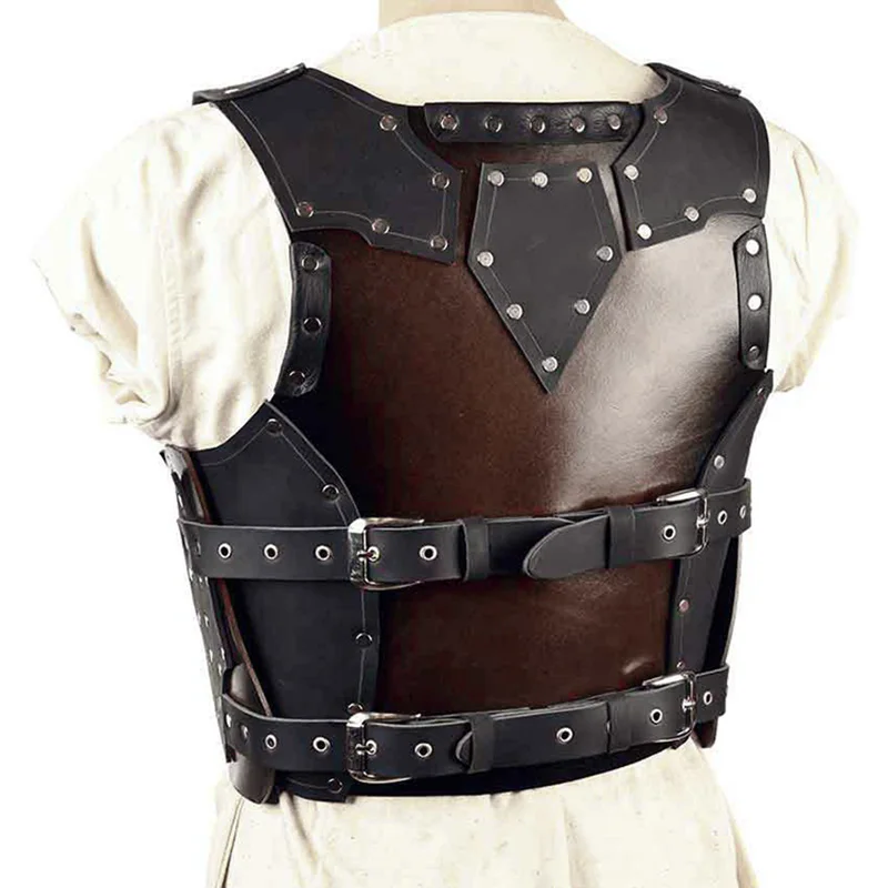 Medieval Viking Pirate Knight Body Chest Armor Roman Gladiator Cosplay Costume LARP Breastplate Cuirass Halloween Makeup Props