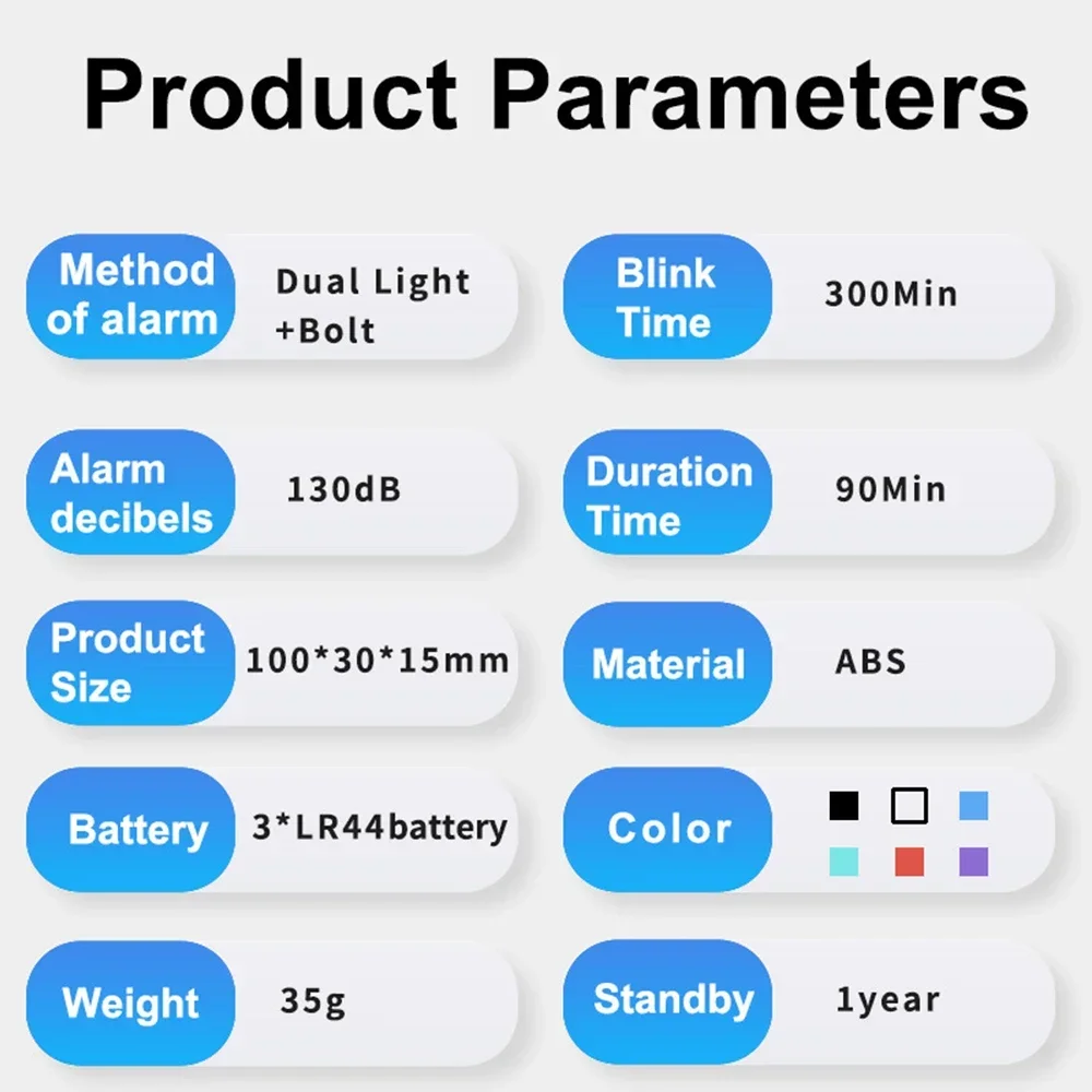 Alarm samoobrona 130dB led Alarm przeciw wilkowi dla dziewczynek niosących głośny krzyk Alarm napadowy Alarm awaryjny breloku