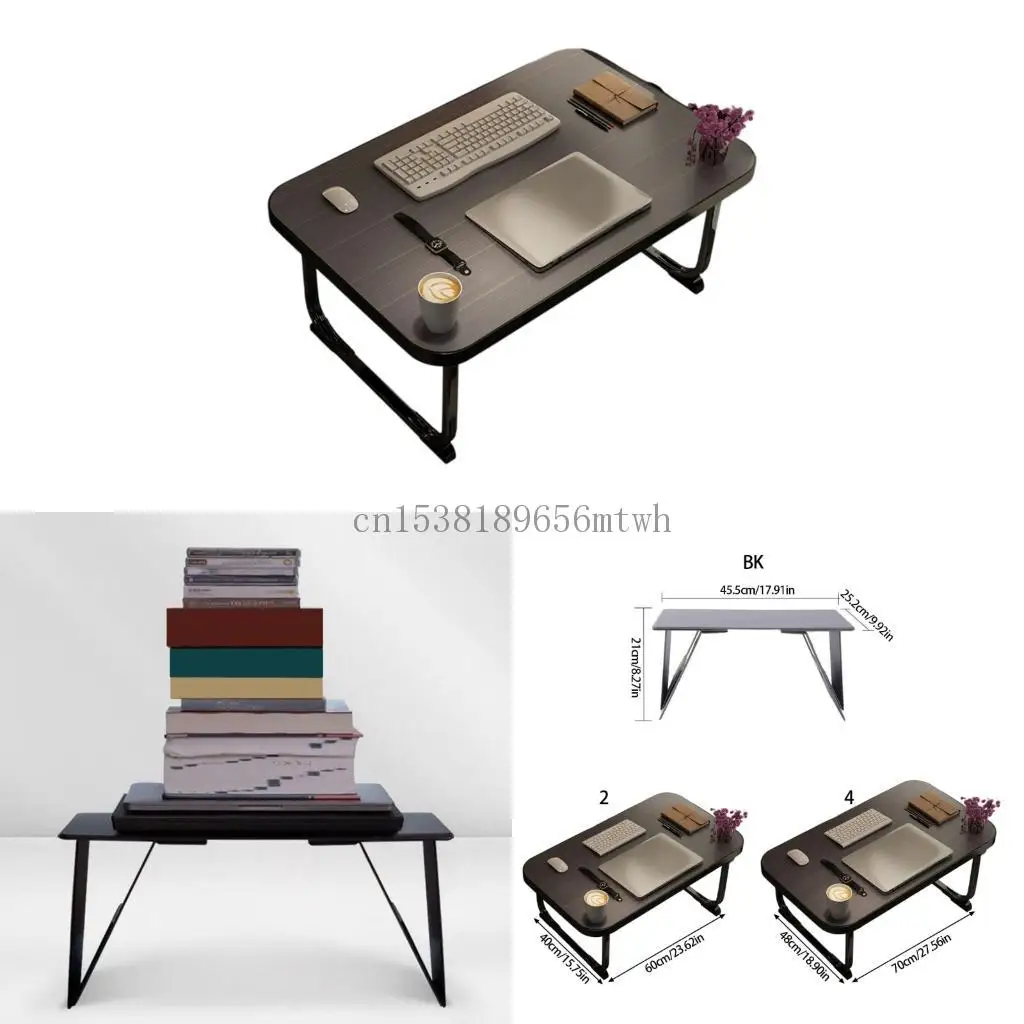 

Laptop Bed Table Foldable Laptop Desk Stand Breakfast Tray Multifunction Tablet B03D