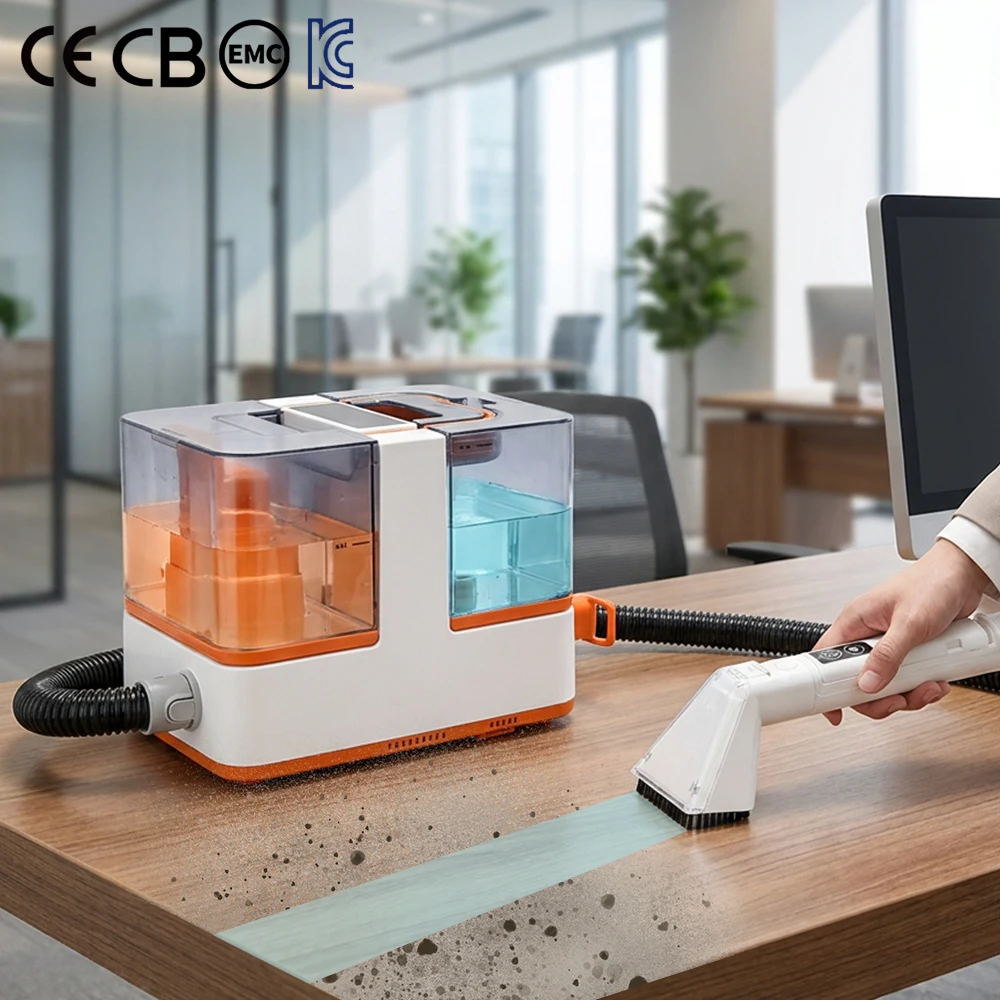 Sheen Electric Dual-Tank Multi-Setting Handheld Steam Cleaner with 800W Power 2 Bar Pressure ABS Material Hotel Use