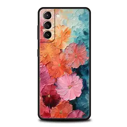 Funda TPU Samsung Galaxy S25-S10 – Estampado Flores Óleo