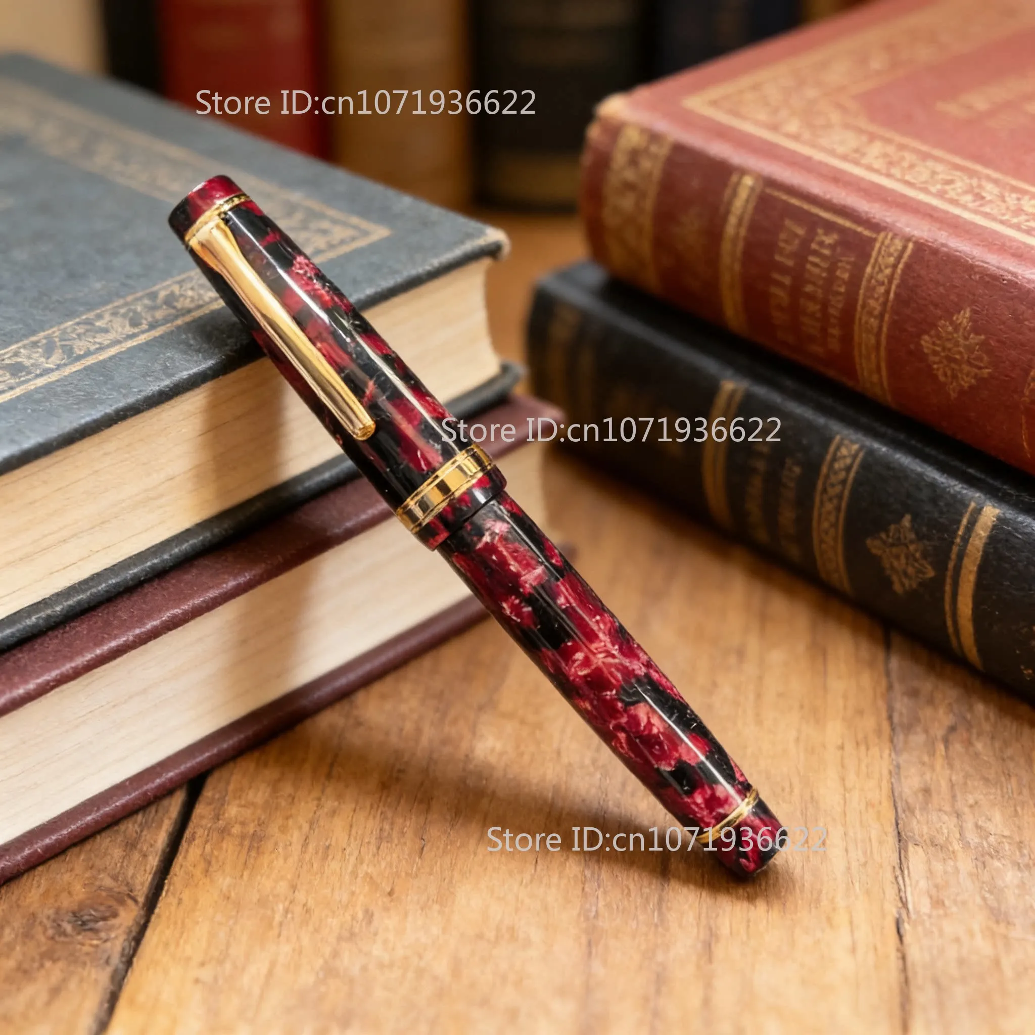 

Low Discout Hoohill Acrylic Resin Fountain Pen Flex Nib 0.5F 0.7M B 1.0MM Stationery School Supplies Ink Pens For Writing Gift