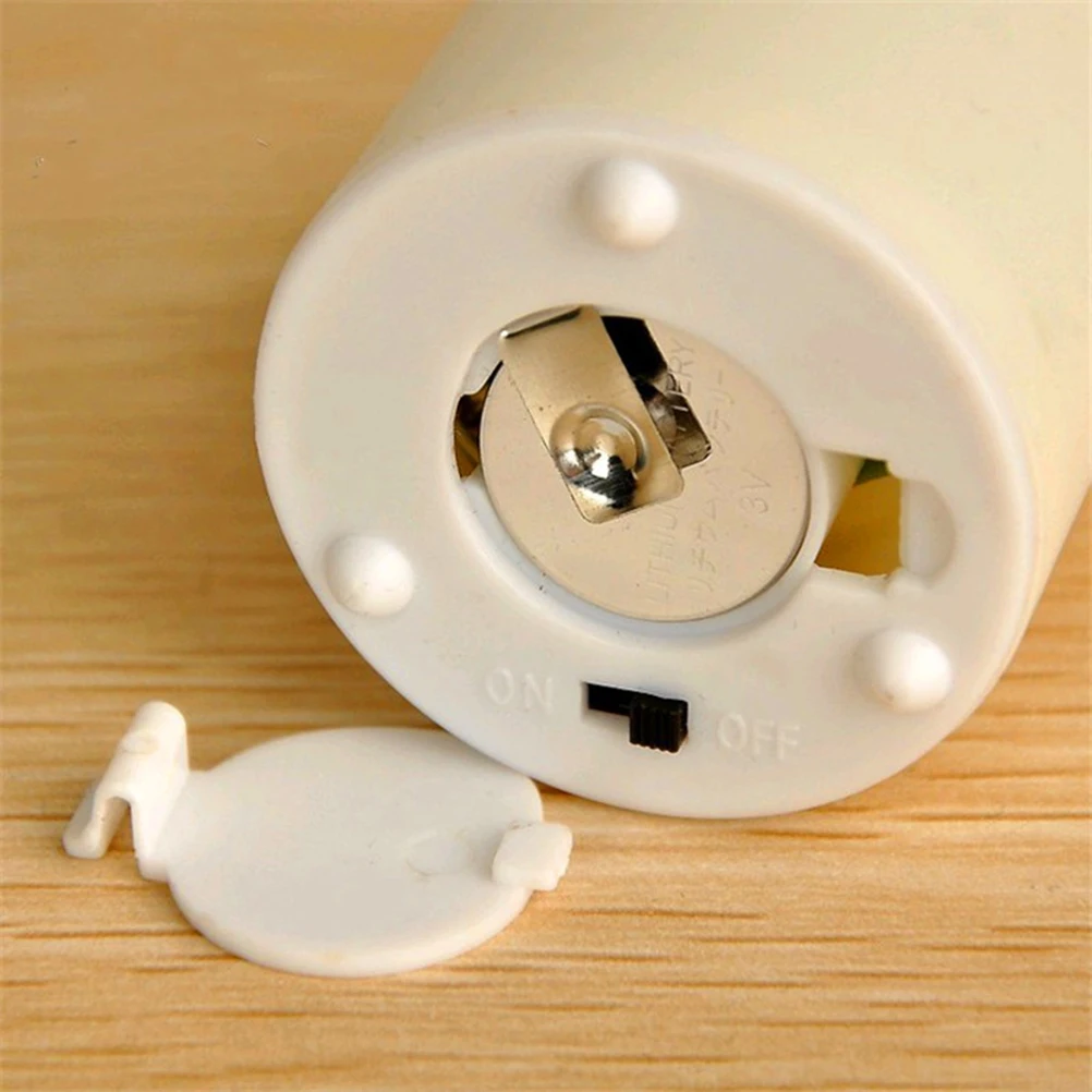 

2Pcs LED C Lights Electric Flackering Decorative Pearlescent Festival Warm Atmosphere Safe EcoFriendly Home Decor