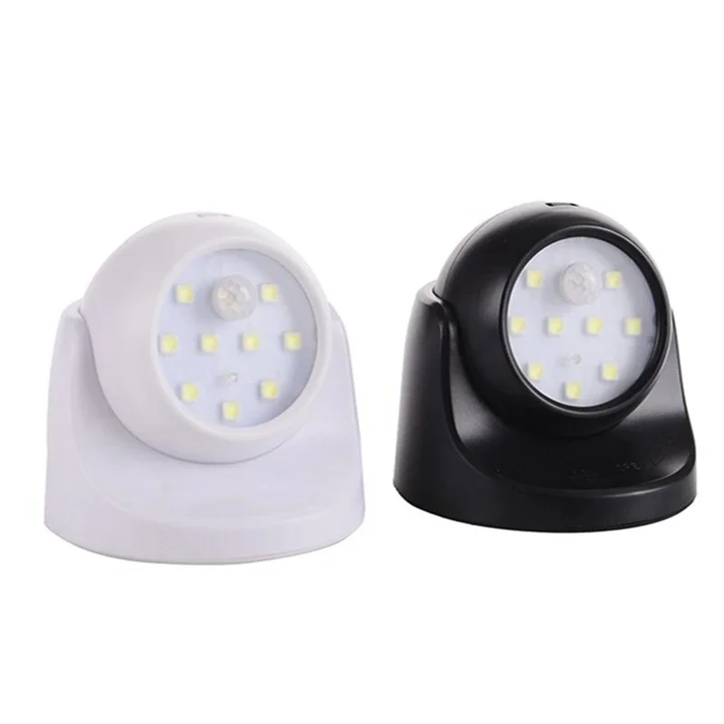 

360° Battery Operated Indoor Outdoor Garden Motion Sensor Security LED Light New