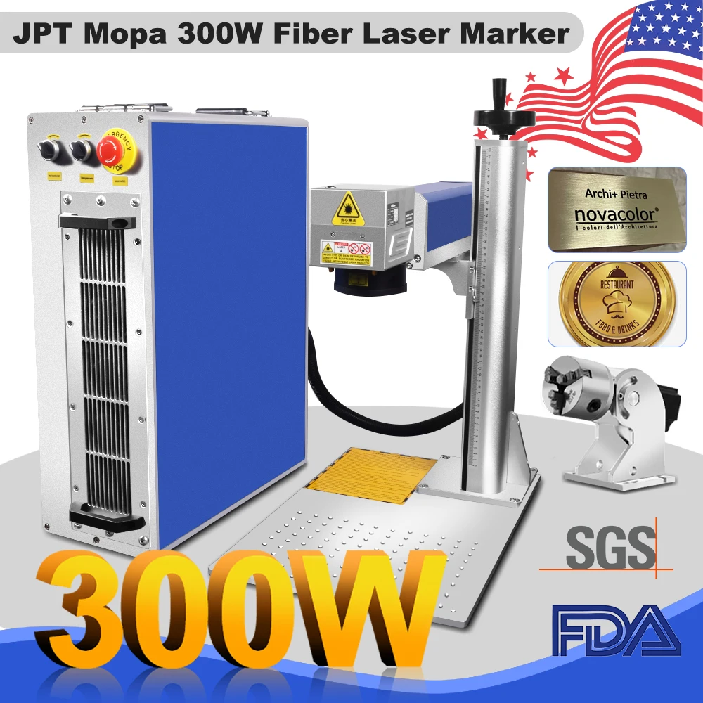 

300W JPT Deep Engraving Fiber Laser Marking Machine Fiber Laser Cutting Jewelry Gold Silver Metal 200W 100W 60W Laser Engraver