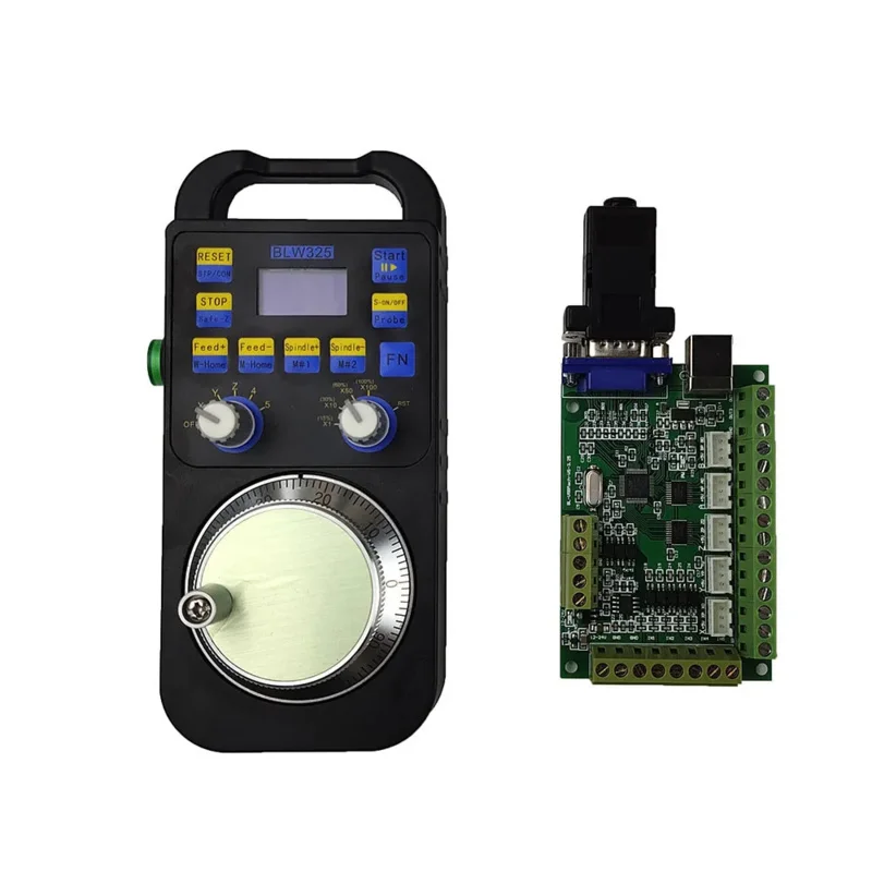 Hot! MACH3 5- Kit 5 Axis USB Interface Board CNC Motion Control Card Wireless Electronic Handwheel