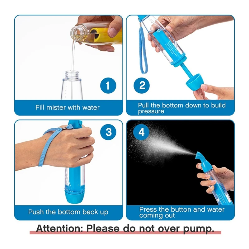 N38R_8 Pcs Summer Mister Sprays Conjunto de garrafas Bomba Mister