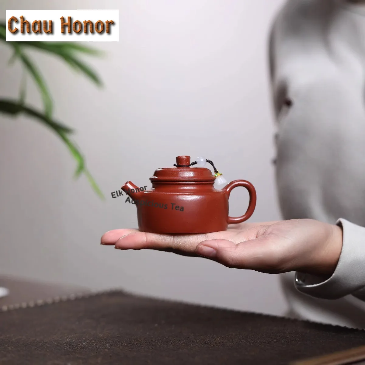 

100ml Traditional Yixing Purple Clay Teapots Handmade De Zhong Pot Raw Ore Dahongpao Mud Kettle Zisha Tea Set Ornaments Gift