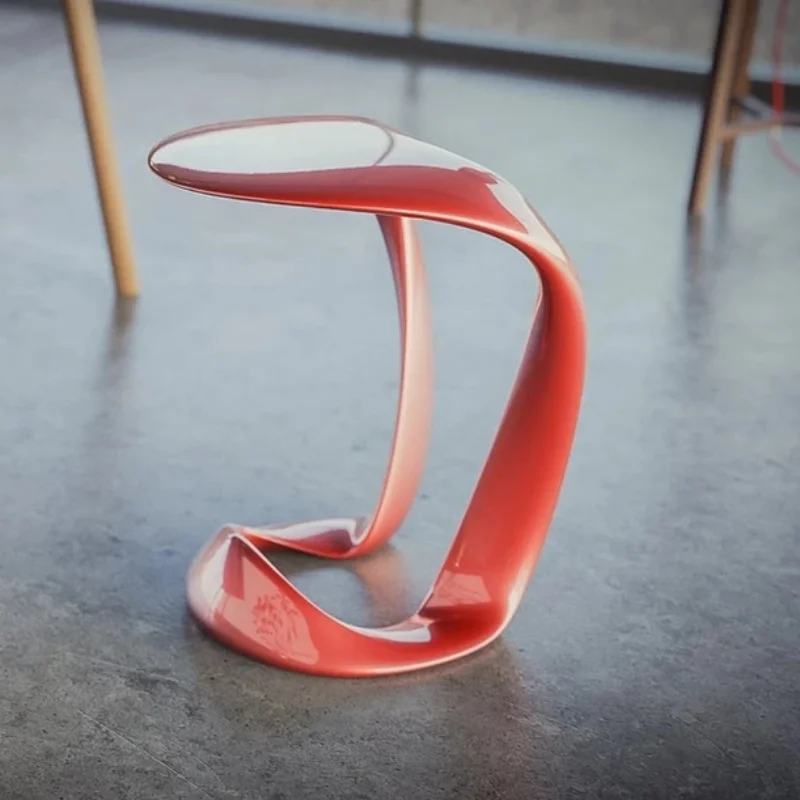 

✿–q FRP Light Luxury Reception High Stool Special-Shaped Bar Chair for Cafés Stylish Lounge Chair for Living Room Bedroom