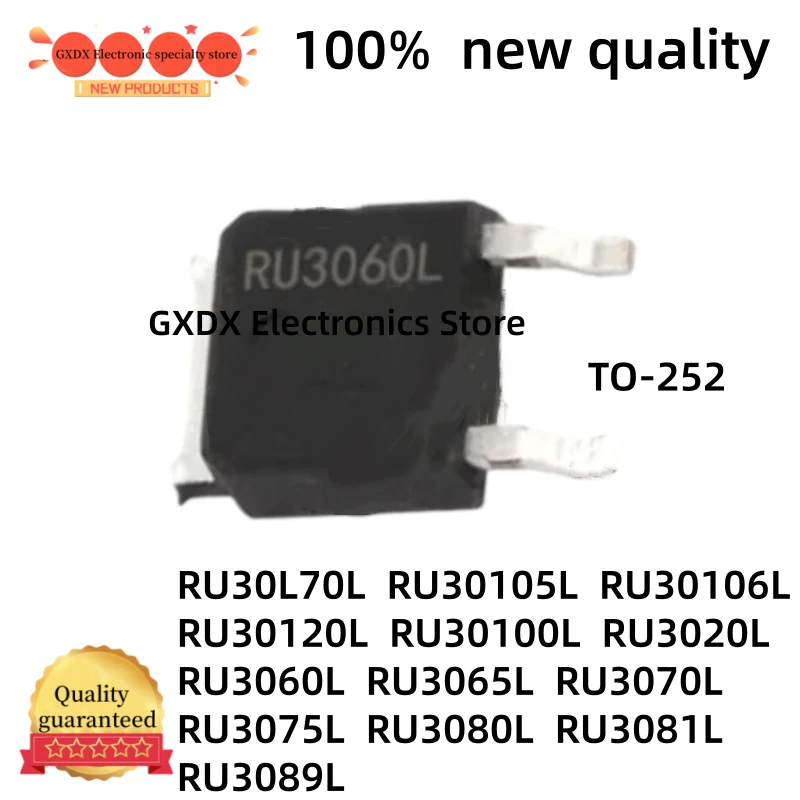 10-20Uds NUEVOS RU30L70L RU30105L RU30106L RU3065L RU3070L RU3075L RU3080L RU3081L RU3089L RU30120L RU30100L RU3020L RU3060L TO-252