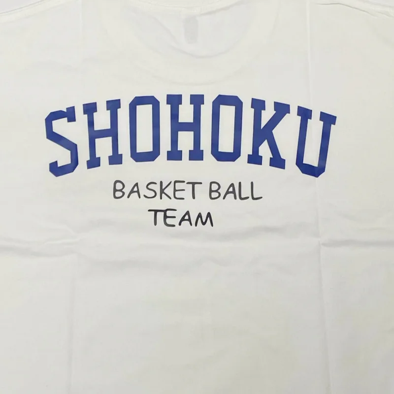 เสื้อยืดแขนสั้นลำลองสำหรับผู้ชาย, เสื้อยืดบราไร้โครงอะนิเมะ Shohoku akagi Kogure miyagi Rukawa mitsakuragi