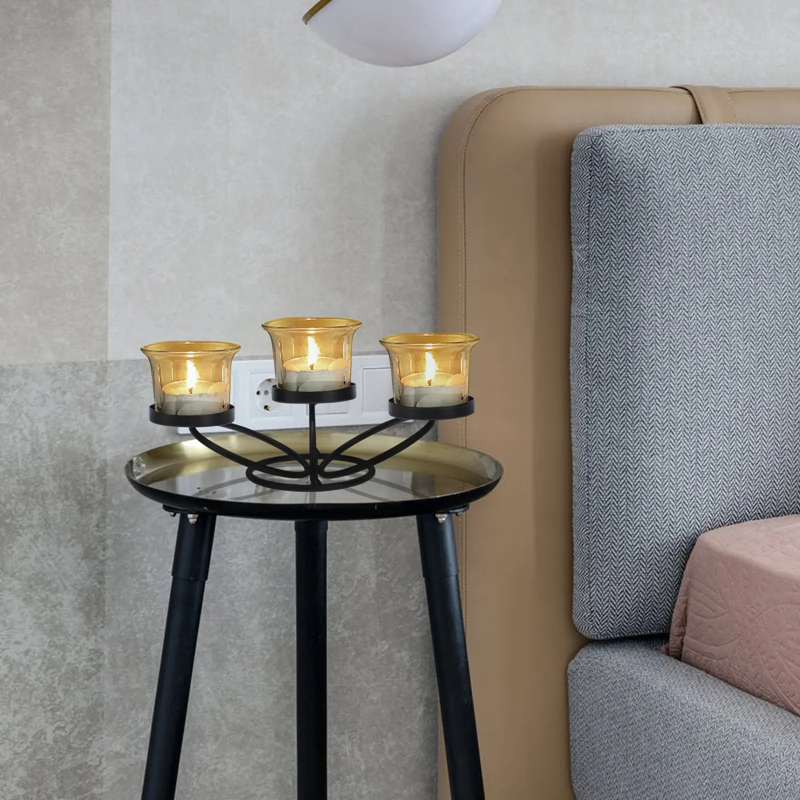 1Pcs Premium Iron Holder Creative Chic European Style Desktop Adornment for Home Dining Table Decor Restaurant Christmas