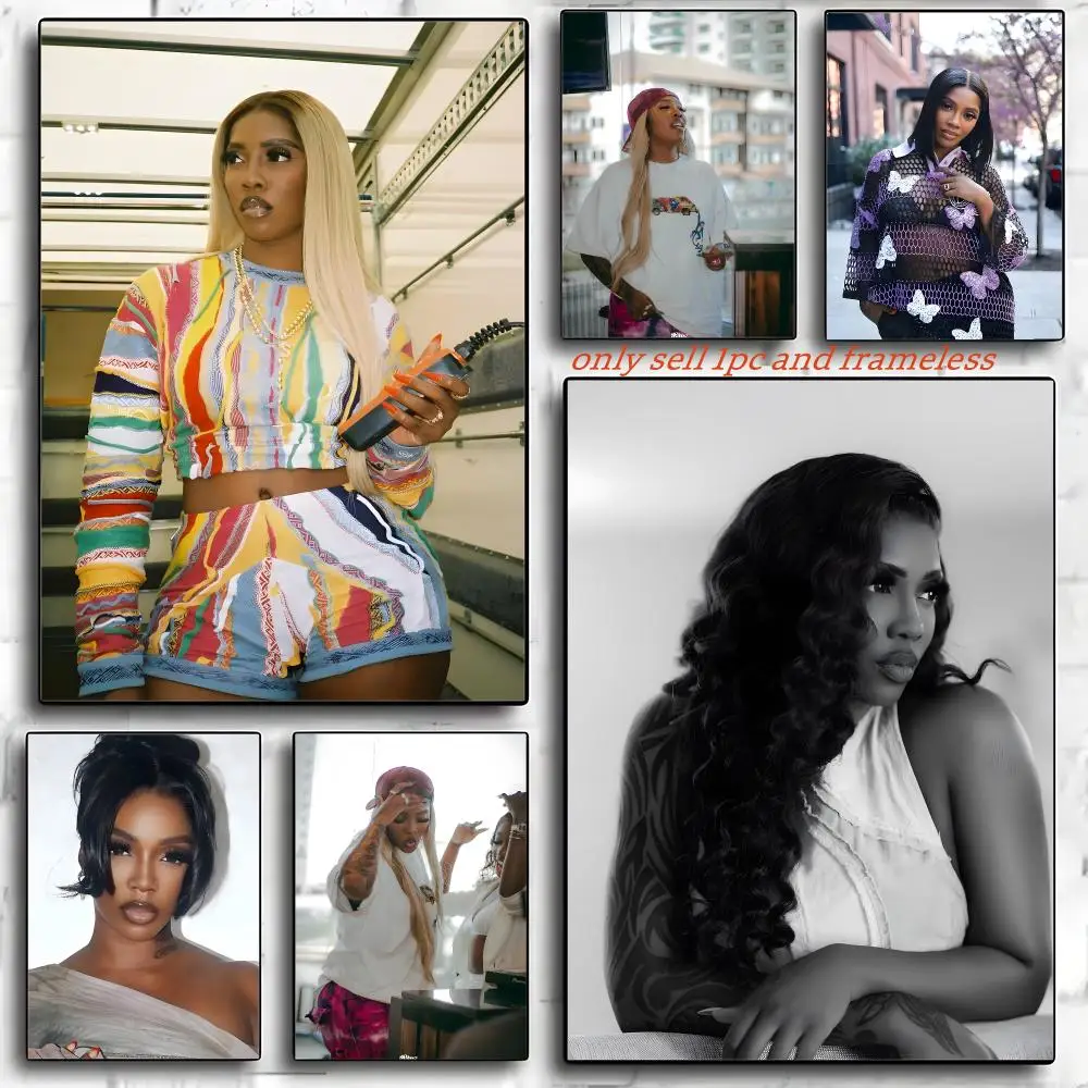 Singer T-Tiwa Savage Poster Poster HD Art Sticky Wall Waterproof Home Living Room Bedroom Bar Aesthetic Decoration
