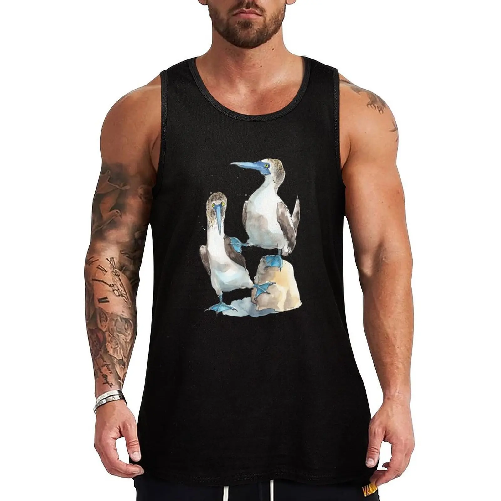 

Argumentative Blue footed Boobies! Tank Top gym t shirt men sleeveless shirt man gym t-shirt for man Fitness men clothing
