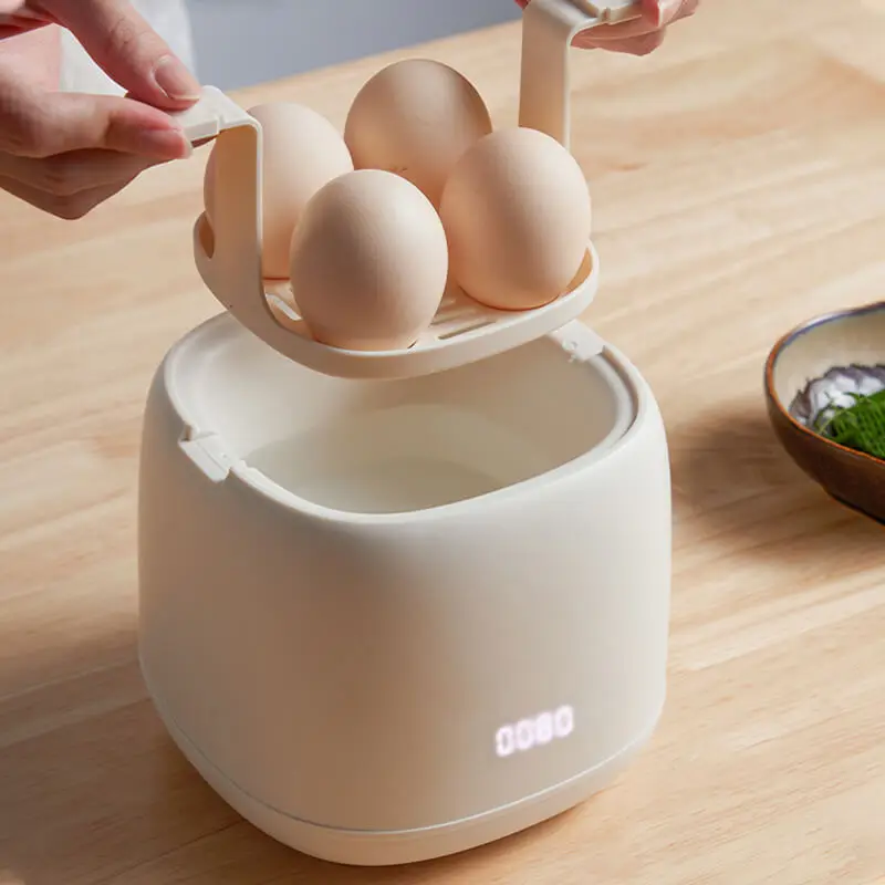 

Smart Egg Cooker 300W Electric Egg Boiler Breakfast Machine Egg Custard Steaming Cooker Auto-Off Generic Omelette Cooking Tools