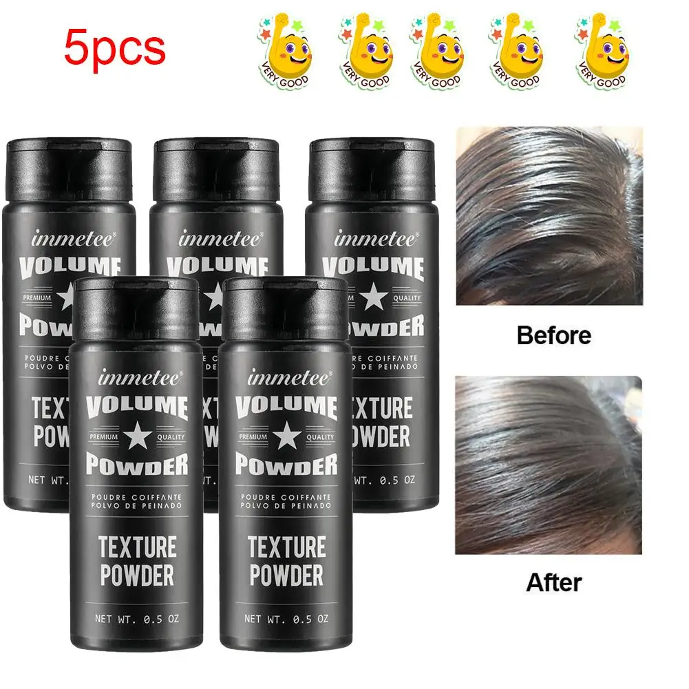 

5pcs Fluffy Hair Powder Mattifying Powder For Increased Hair Volume Styling To Finalize Hair Design Hair Powder For Women Men