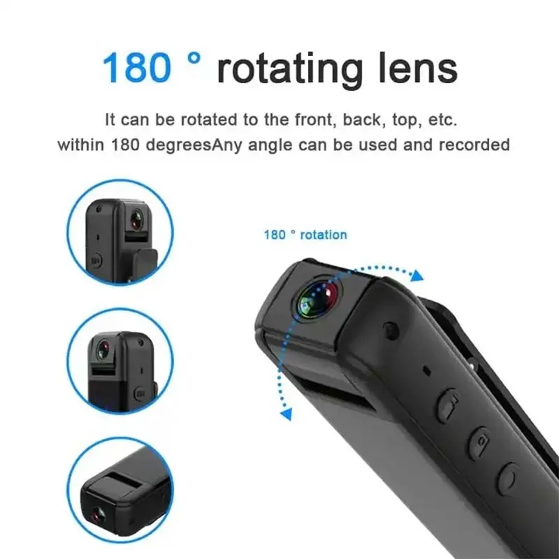 1080P High-definition Night Vision Mini WiFi Hotspot Camera Magnetic Outdoor Sports DV Motion Camera Law Enforcement Recorder