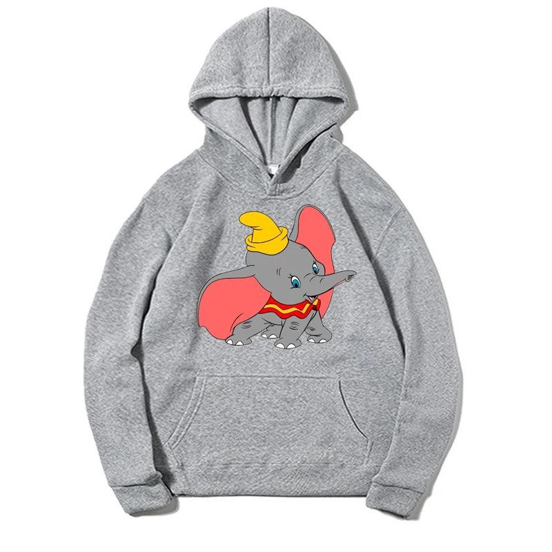 Disney Dumbo einfarbige Taschen Top 2021 Casual Fashion Kapuze Grafik Hoodies Pullover Mann Kleidung Frühling Herbst Frauen