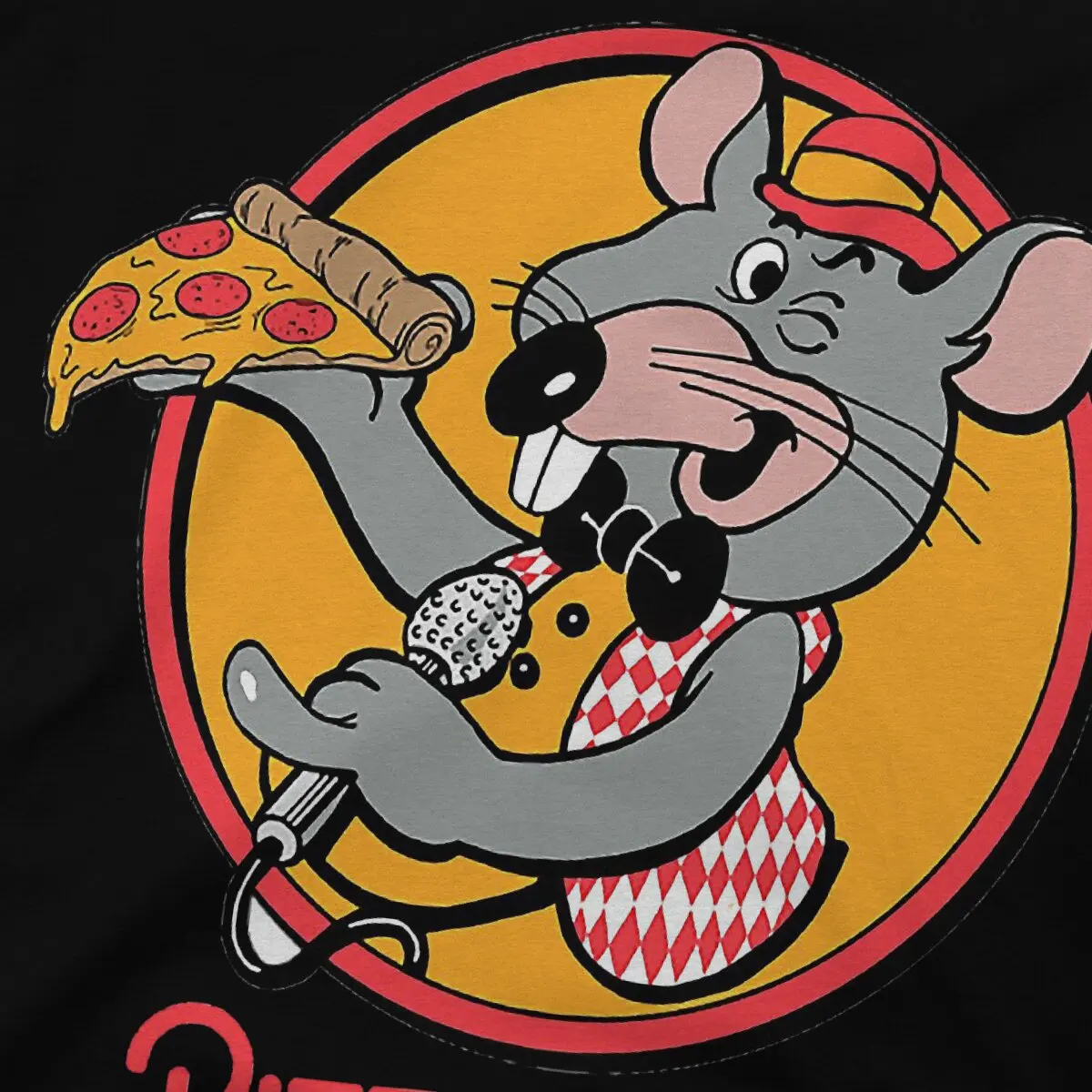 Pizza Time maglietta unica Chuck E formaggio sala da pranzo maglietta per il tempo libero roba estiva per adulti