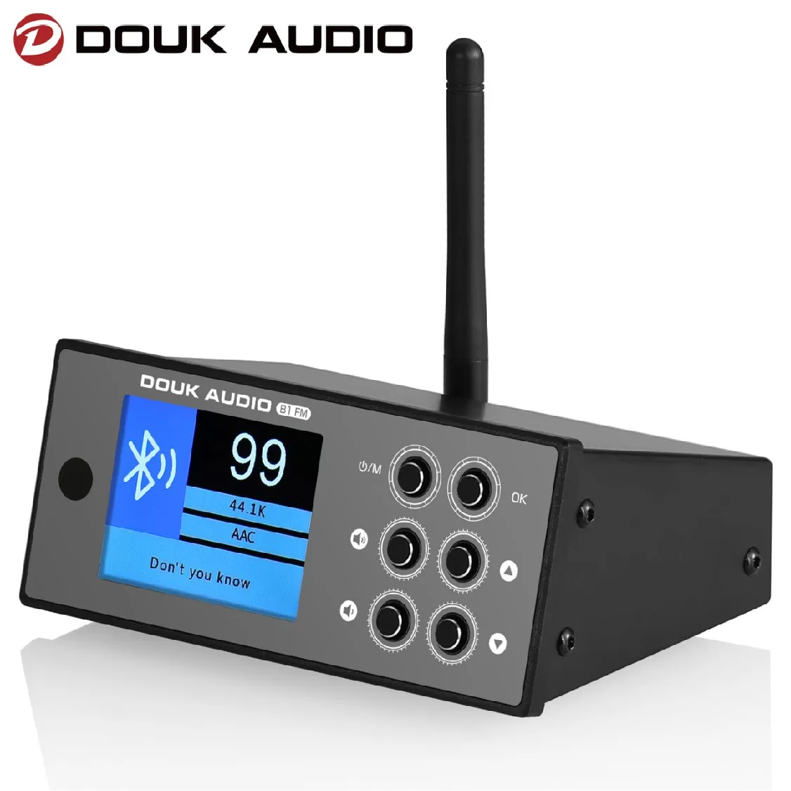 Douk Audio B1FM Mini HiFi Stereo Bluetooth 5.1 Receiver Coaxial / Optical Adapter Home Audio Music Player FM Radio