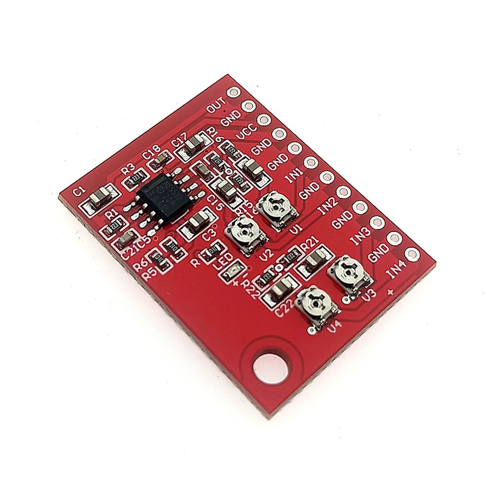 NE5532 TDA138 4 Channel Mono Audio Signal Input Mixing Board Sound Magnifier Board Preamplifier Audio Amplifier Module