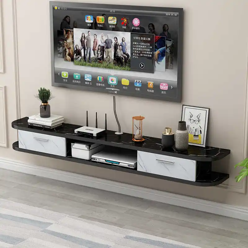 

Wall Mounted TV Cabinet, Simple Modern Small Apartment, Living Room, Background Wall Hanging Cabinetbedroom