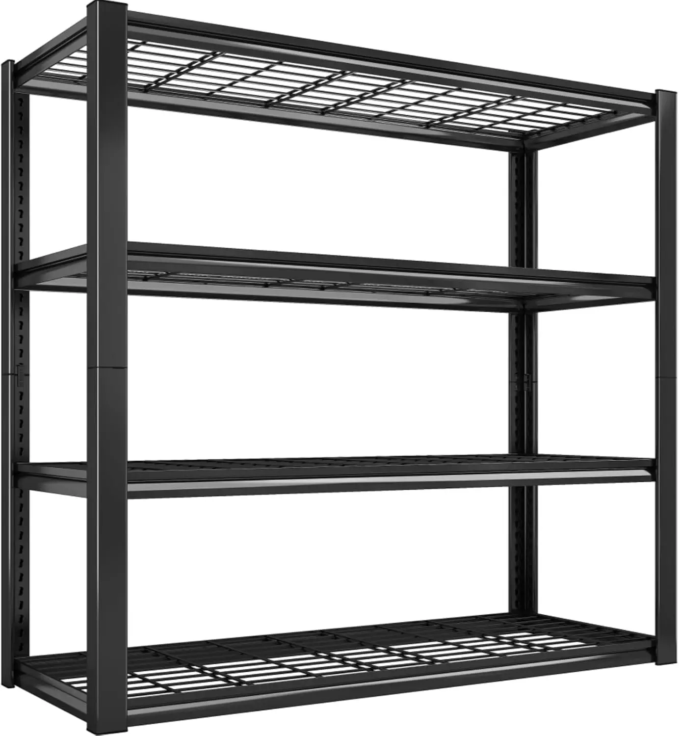 

W Garage Shelving 2240 LBS Storage Shelves Adjustable Metal Shelving Heavy Duty 4 Tier Metal Shelves for Garage