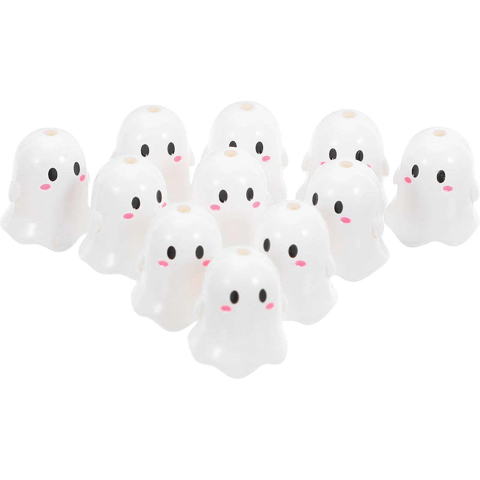 

Cartoon Ghost Beads Bag Crafts Decoration Acrylic Halloween DIY Garland Jewelry Making Spacer Pen