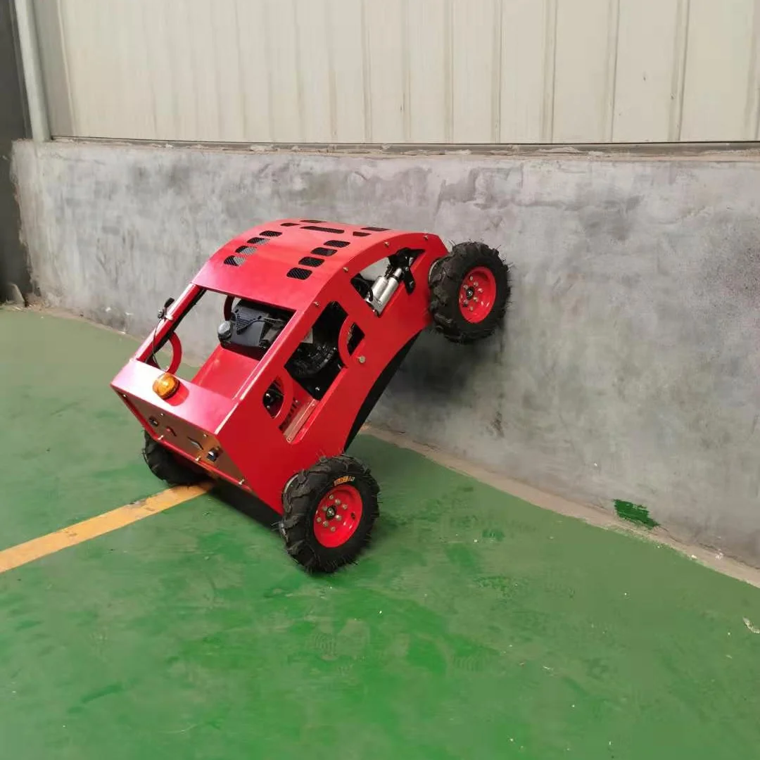 

CE Certified Remote Control Lawn Mower Crawler Wheel / Type Automatic Cordless Atv Grass Cutter Machine