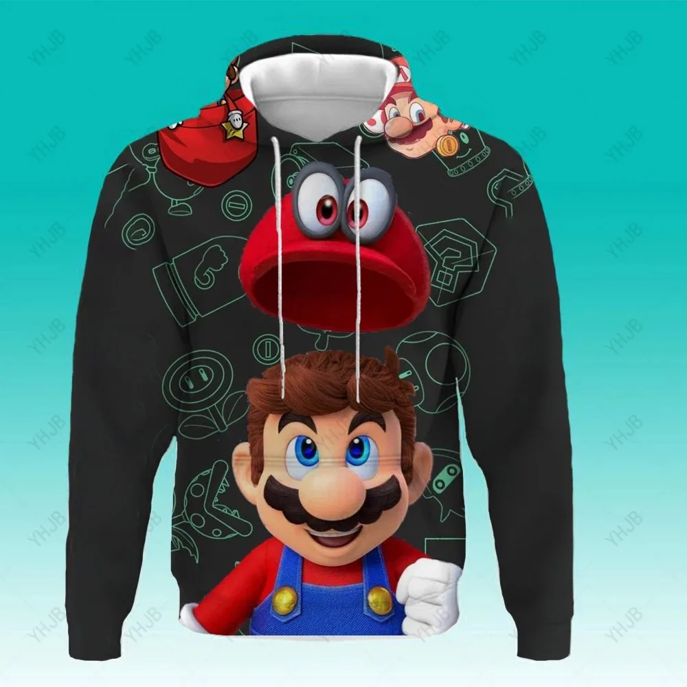 

Game Super Mario bros Hoodie For Kids Tops Long Sleeve Boys Clothes Girls Baby Cartoon Children Fashion Spring Autumn Sweatshirt