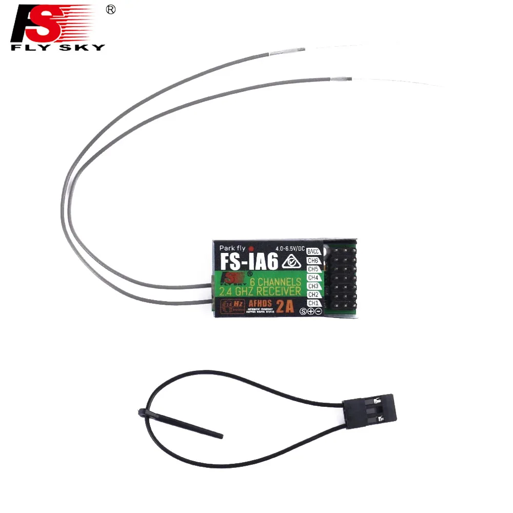 

Flysky FS IA6 IA6B 4.0-6.5V AFHDS 2A GFSK 2.4GHZ 6CH Receiver FlySky GT2E I6X I6S for RC Airplane Glider Helicopter Toy