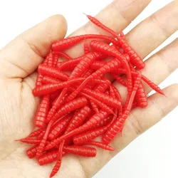 50 unids/lote 4,5 cm Ajing señuelo de pesca suave Mini cebo de plástico Tpr Rockfishing Stream río mar depredadores más pequeños aparejos de tiro de gota