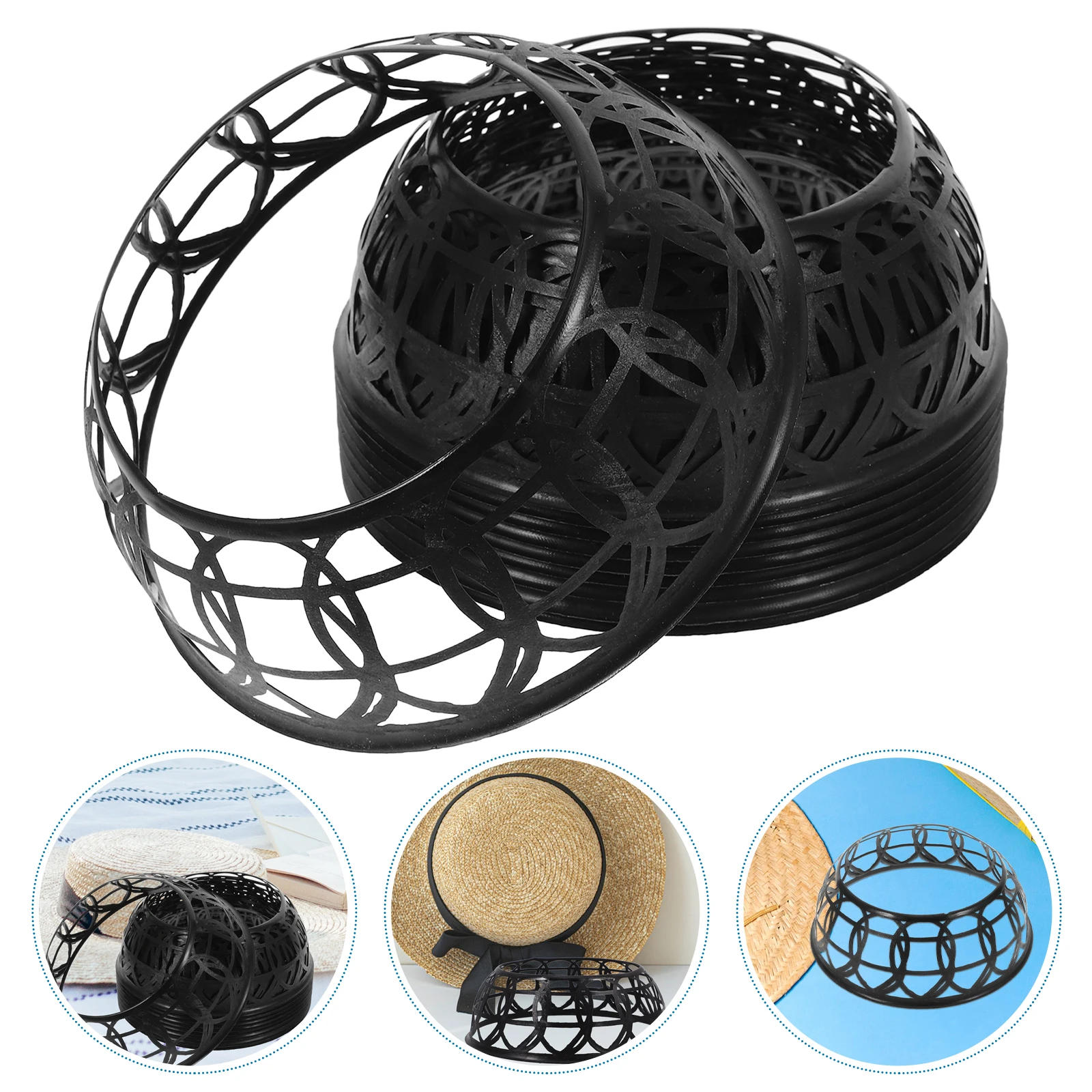 

10 pcs Plastic Hard Insert Safety Liner Bump Cap Protector Hat Shaper Universal Baseball Cap Holder Lightweight Easy