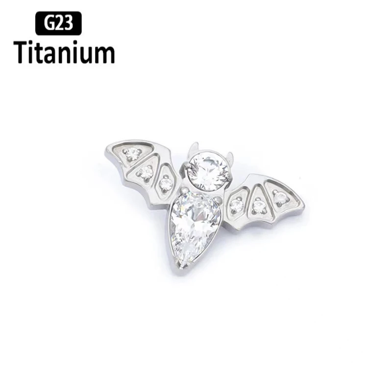 G23 Titanium Lip Piercing Internally Thread Animal type ASTM f136 Labret Lip Rings Helix Tragus Studs Earrings Lobe Body Jewelry