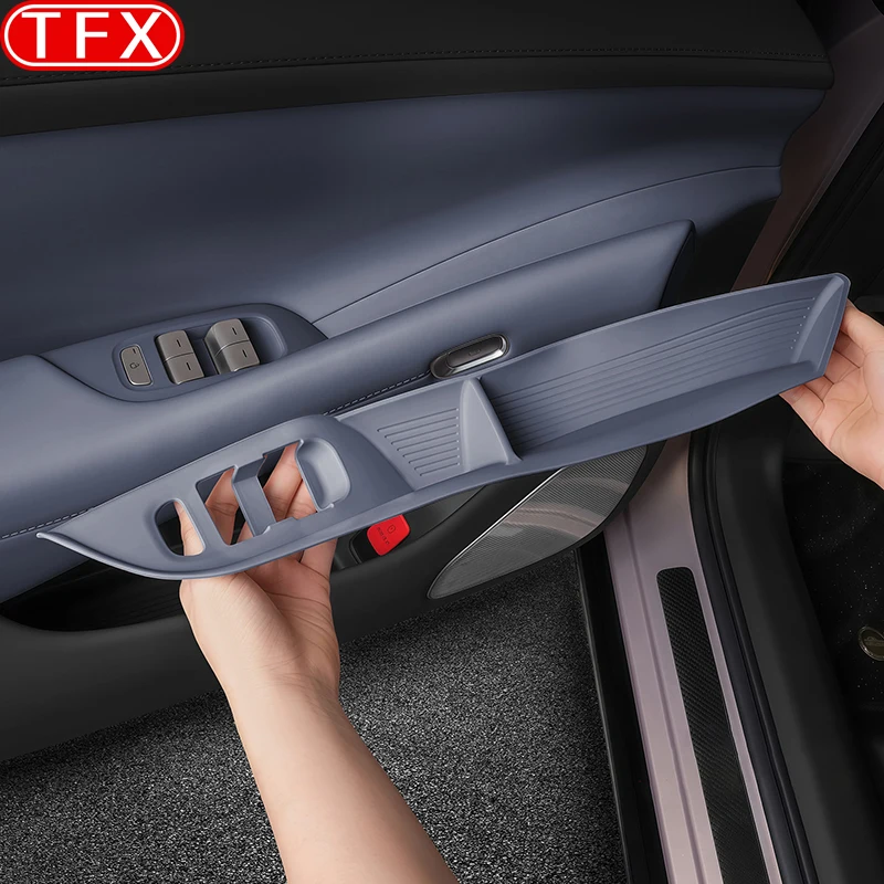

For Xiaomi YU7 2025 2026 Car Window Lift Button Adhesive Door Glass Switch Silicone Storage Box Auto Interior Accessories