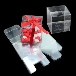 PVC Clear Transparent Candy Gift Box Plastic Gift Packaging Box Baby Shower Birthday Wedding Event Party Favors Boxes Chocolate